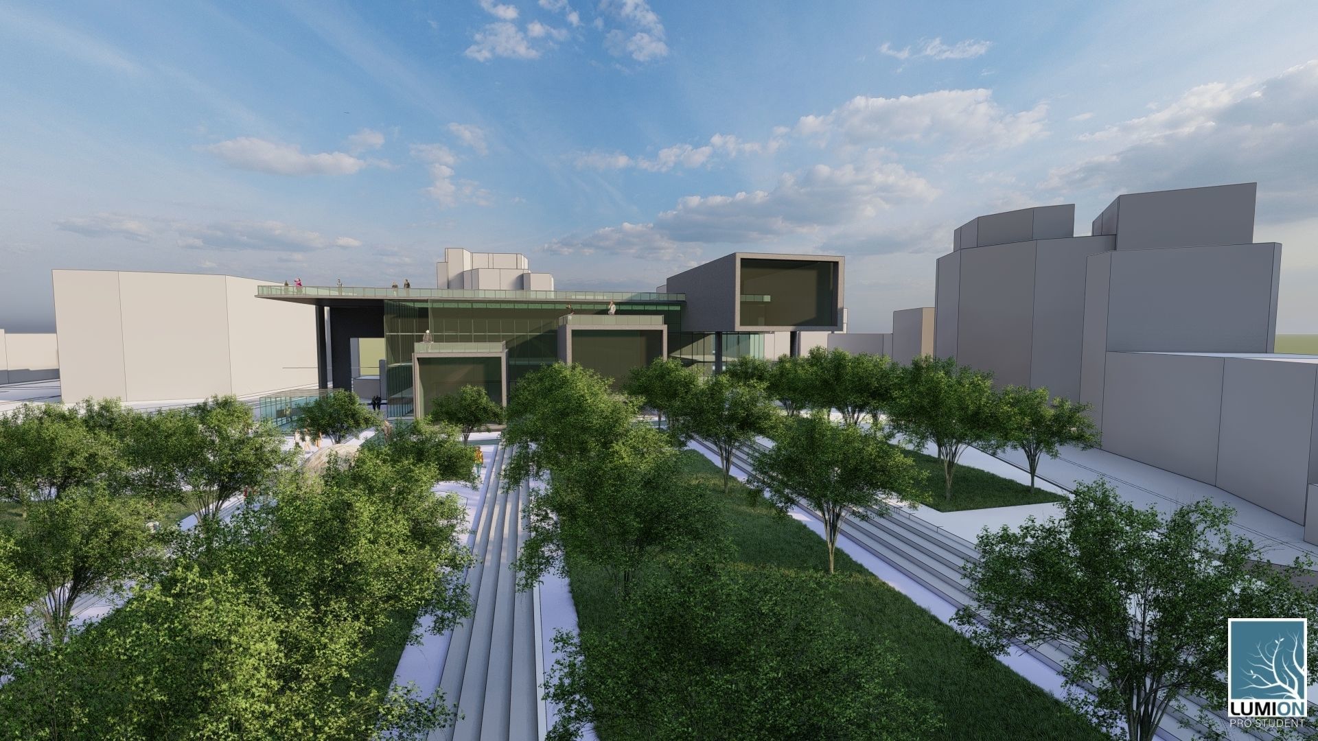 Society Education Center  3D print model_10