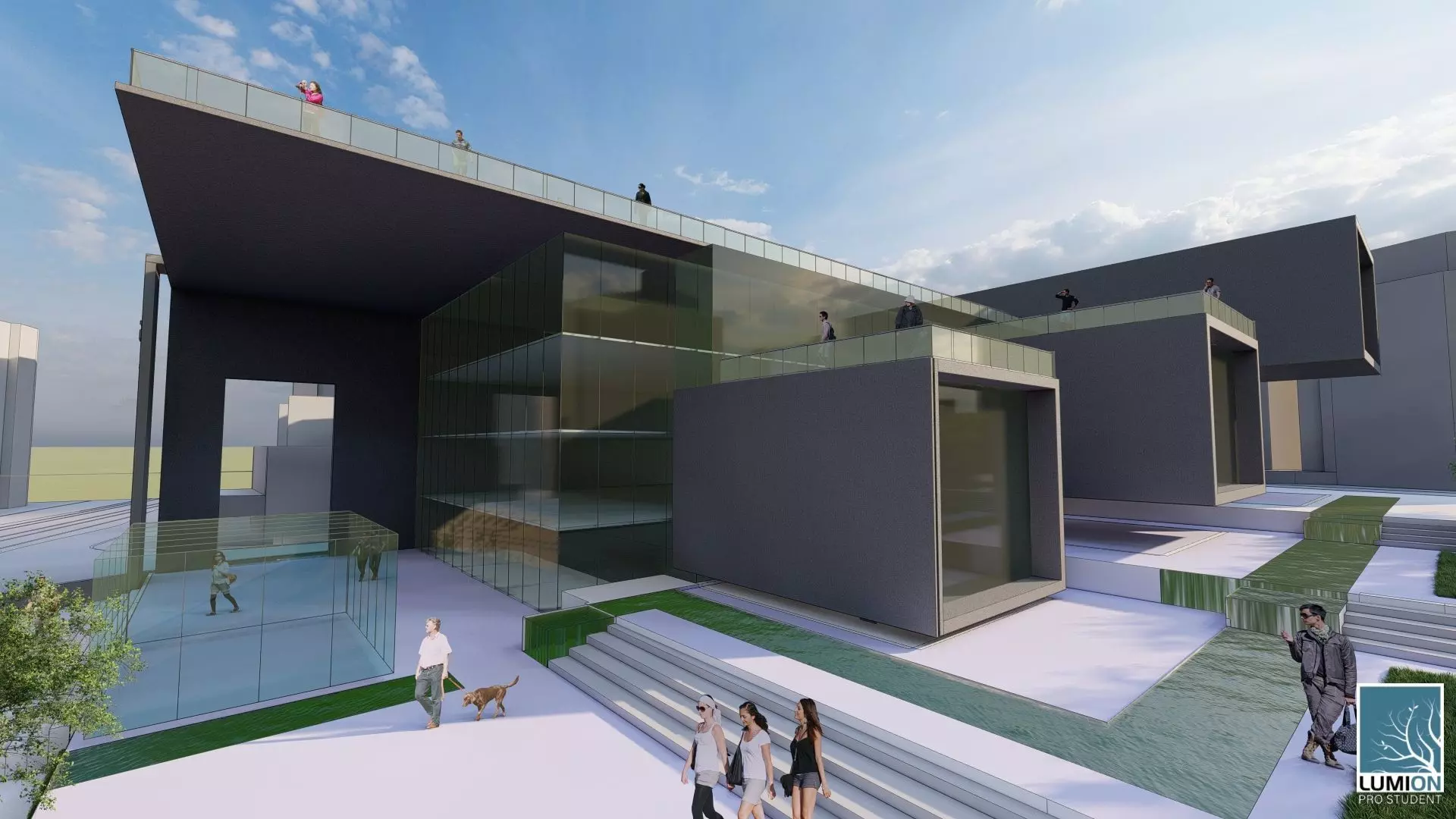 Society Education Center  3D print model_0