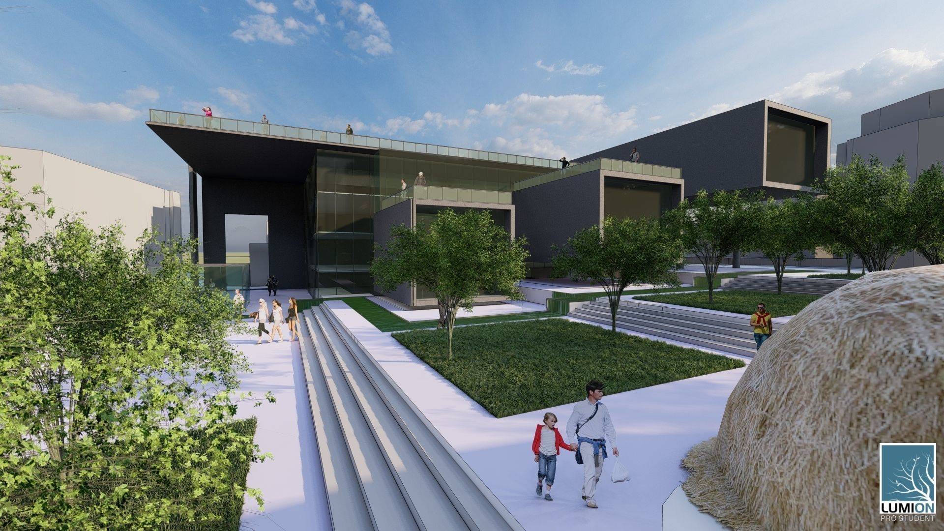 Society Education Center  3D print model_14