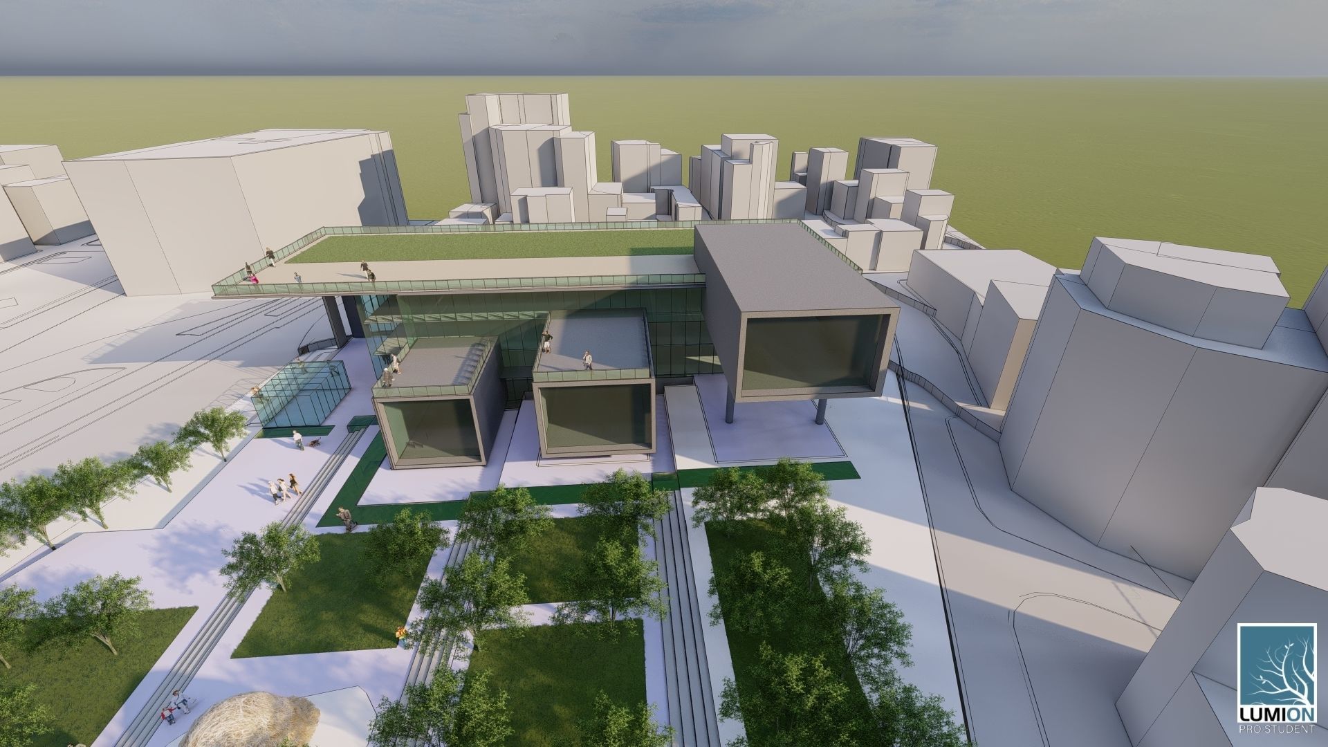 Society Education Center  3D print model_2