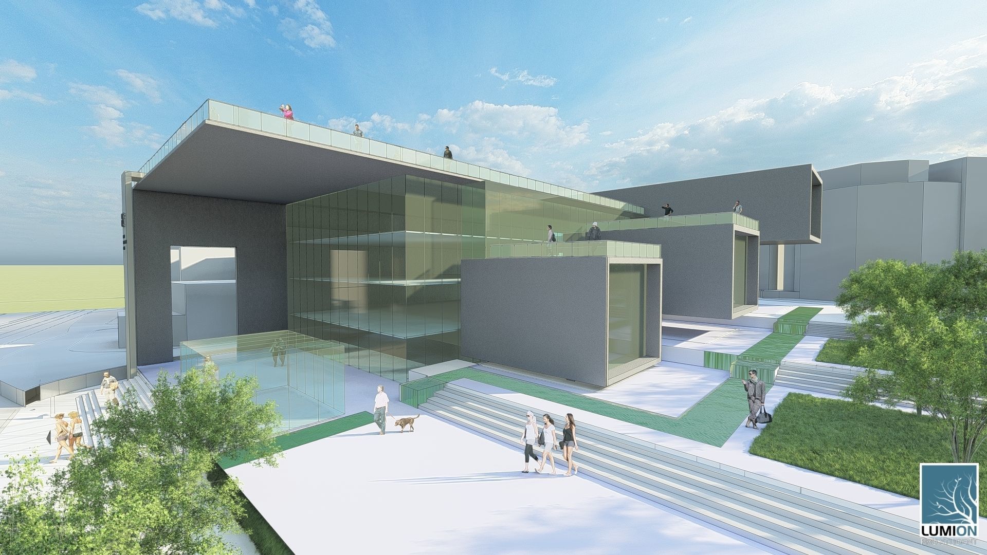 Society Education Center  3D print model_15