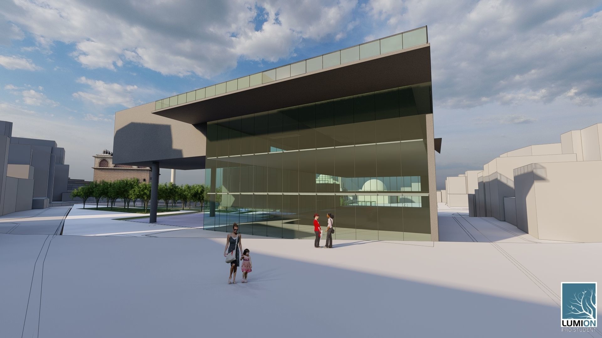 Society Education Center  3D print model_24