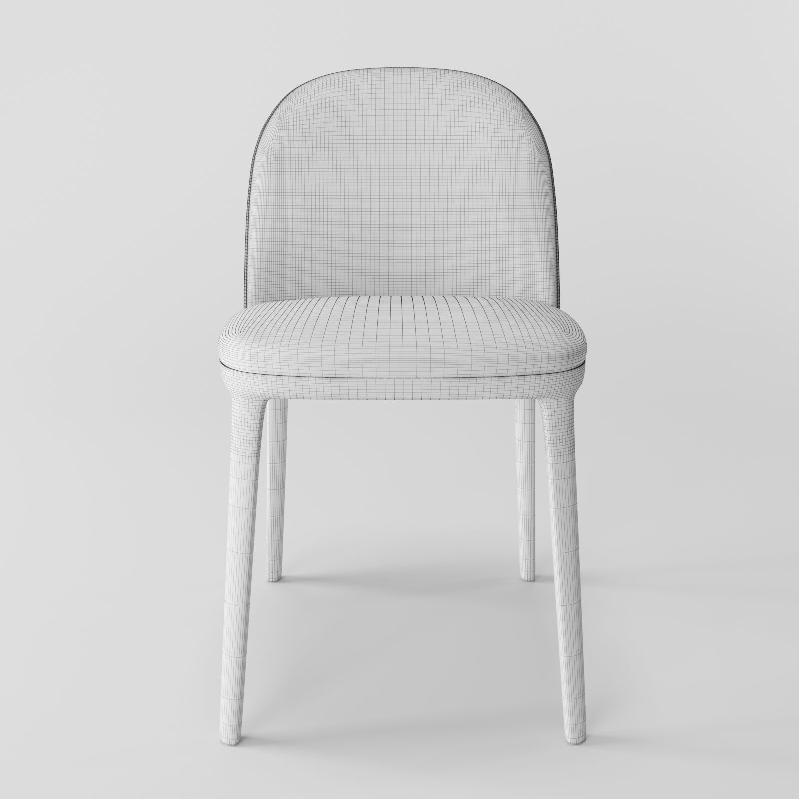 Table with chairs 3D model_7
