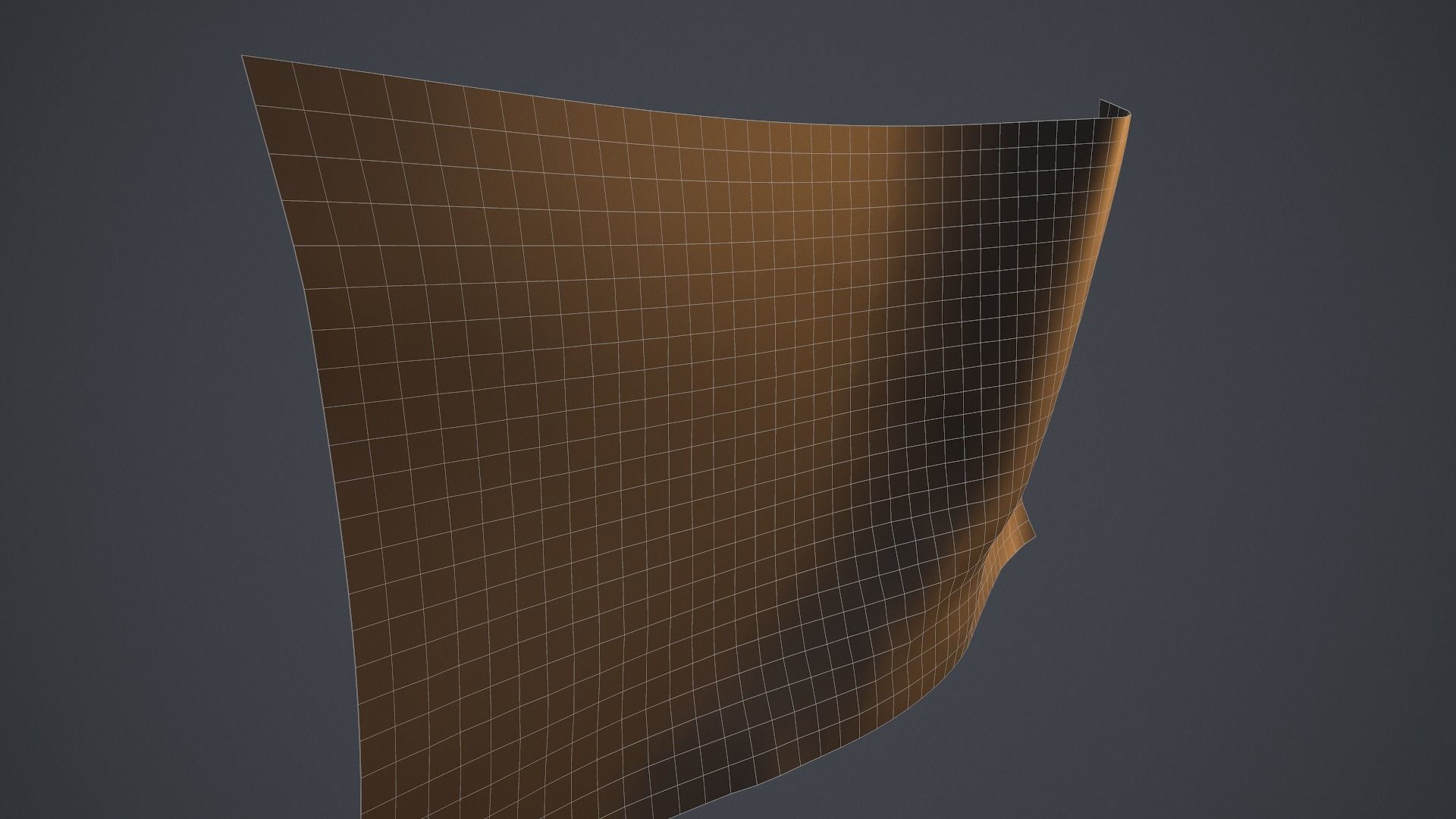 Animated Pirate Black Flag Low-poly 3D model_15