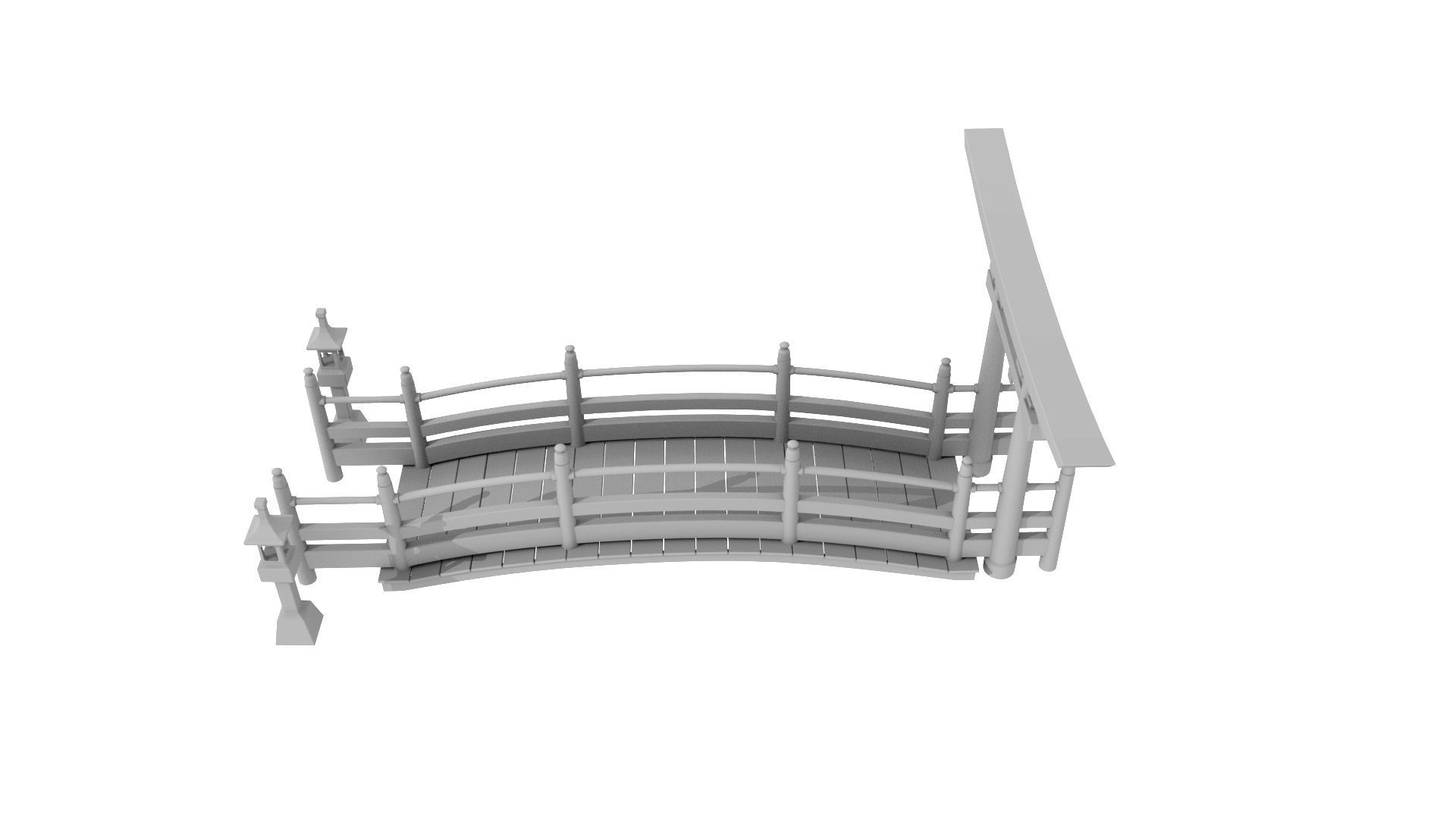 Japan Bridge 3D model_4