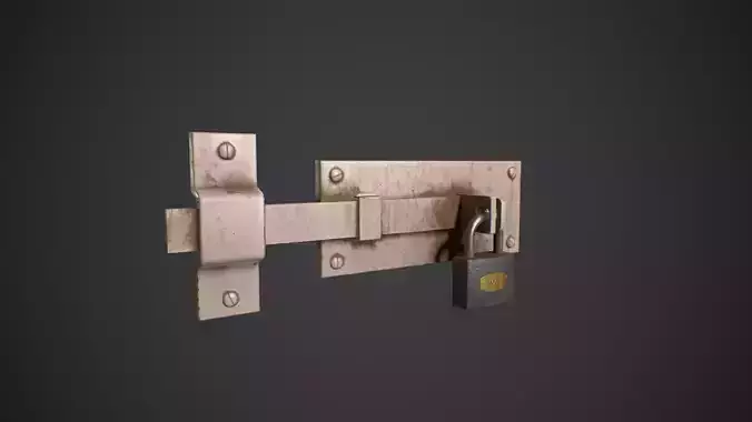 Door Lock  Low-poly 3D model
