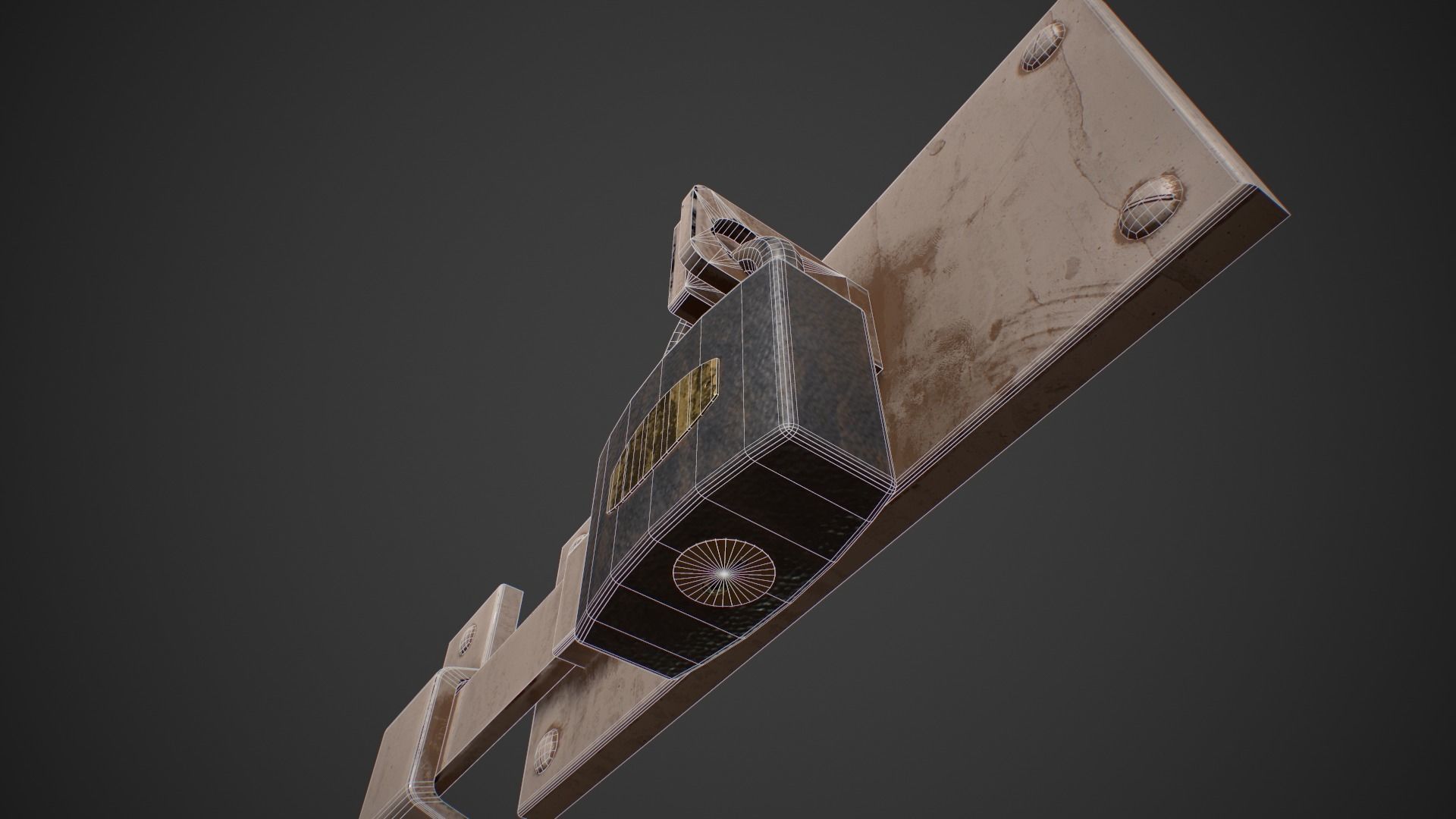 Door Lock  Low-poly 3D model_10
