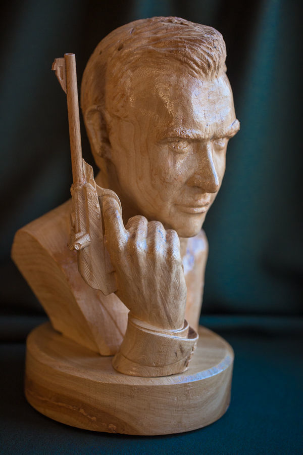 Sean Connery James bond bust and  hand model with Walther LP53 3D print model_20