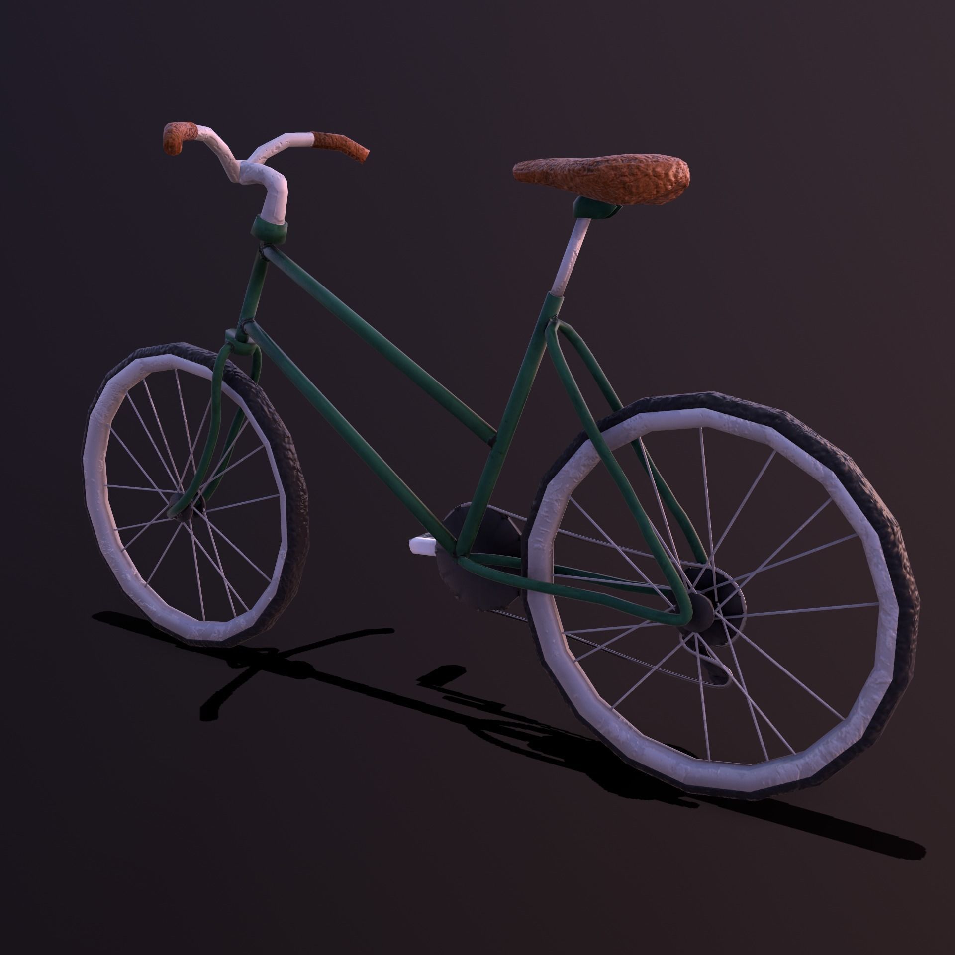 Stylize-Bike bicycle - bicycle Low-poly 3D model_3