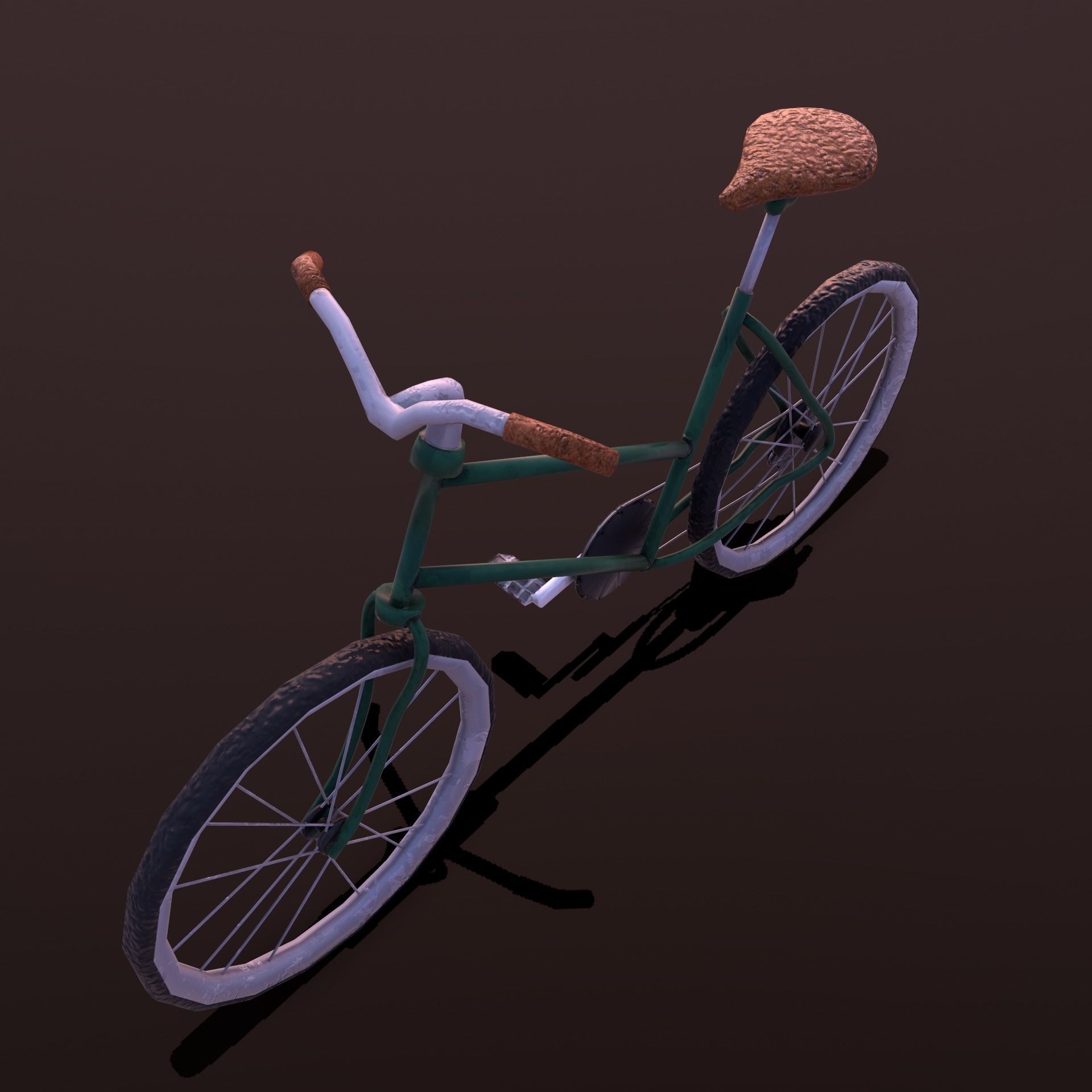 Stylize-Bike bicycle - bicycle Low-poly 3D model_5