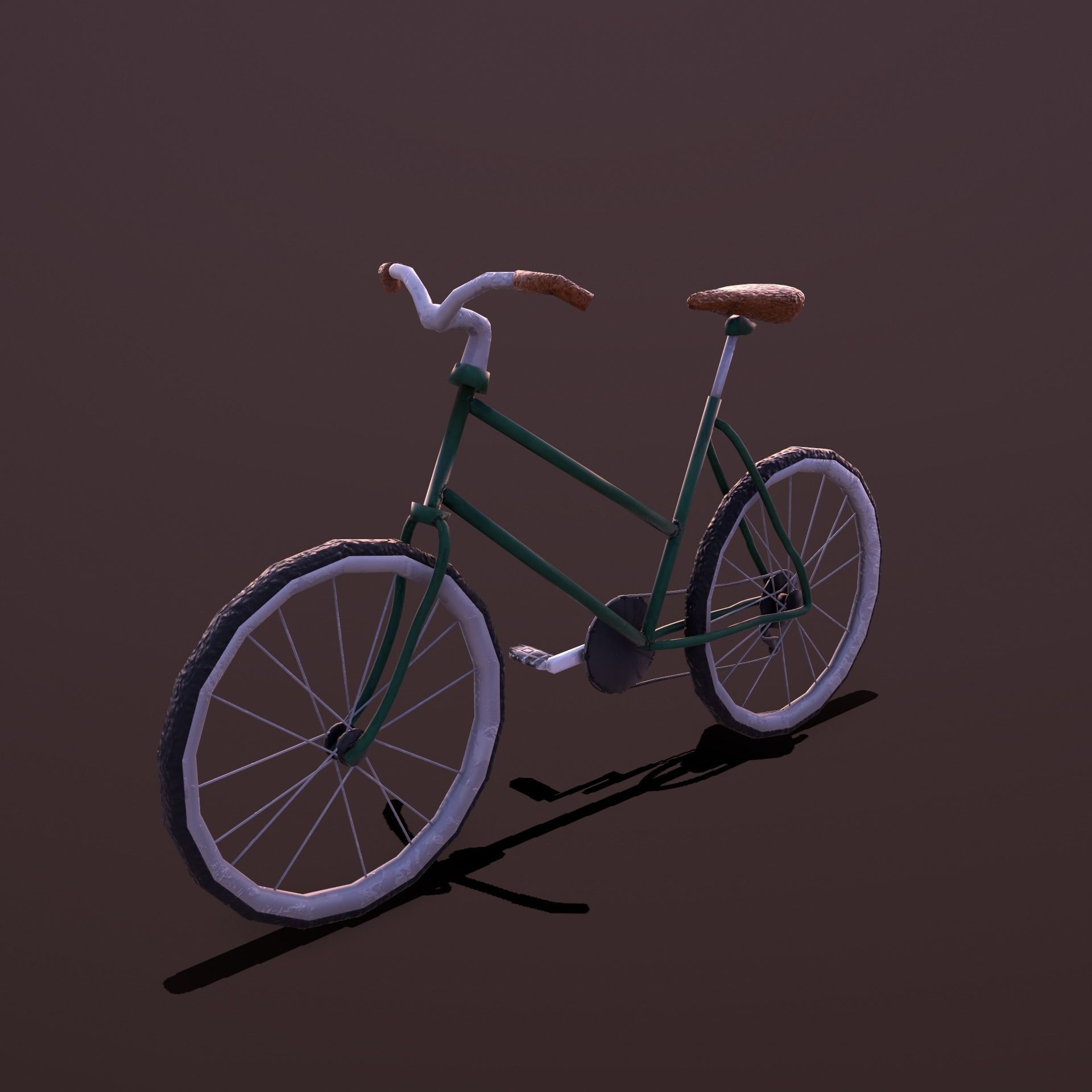 Stylize-Bike bicycle - bicycle Low-poly 3D model_2