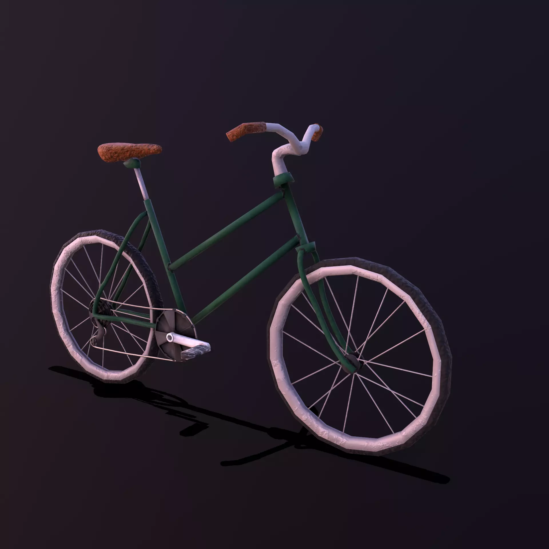 Stylize-Bike bicycle - bicycle Low-poly 3D model_0