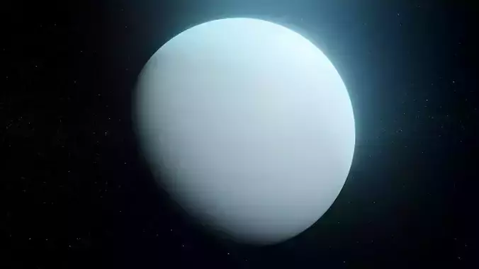 Photorealistic Uranus 4k Textures 3D Model Low-poly 3D model