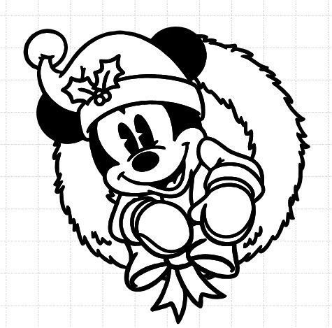 Mickey Santa Ornament 3D print model_1