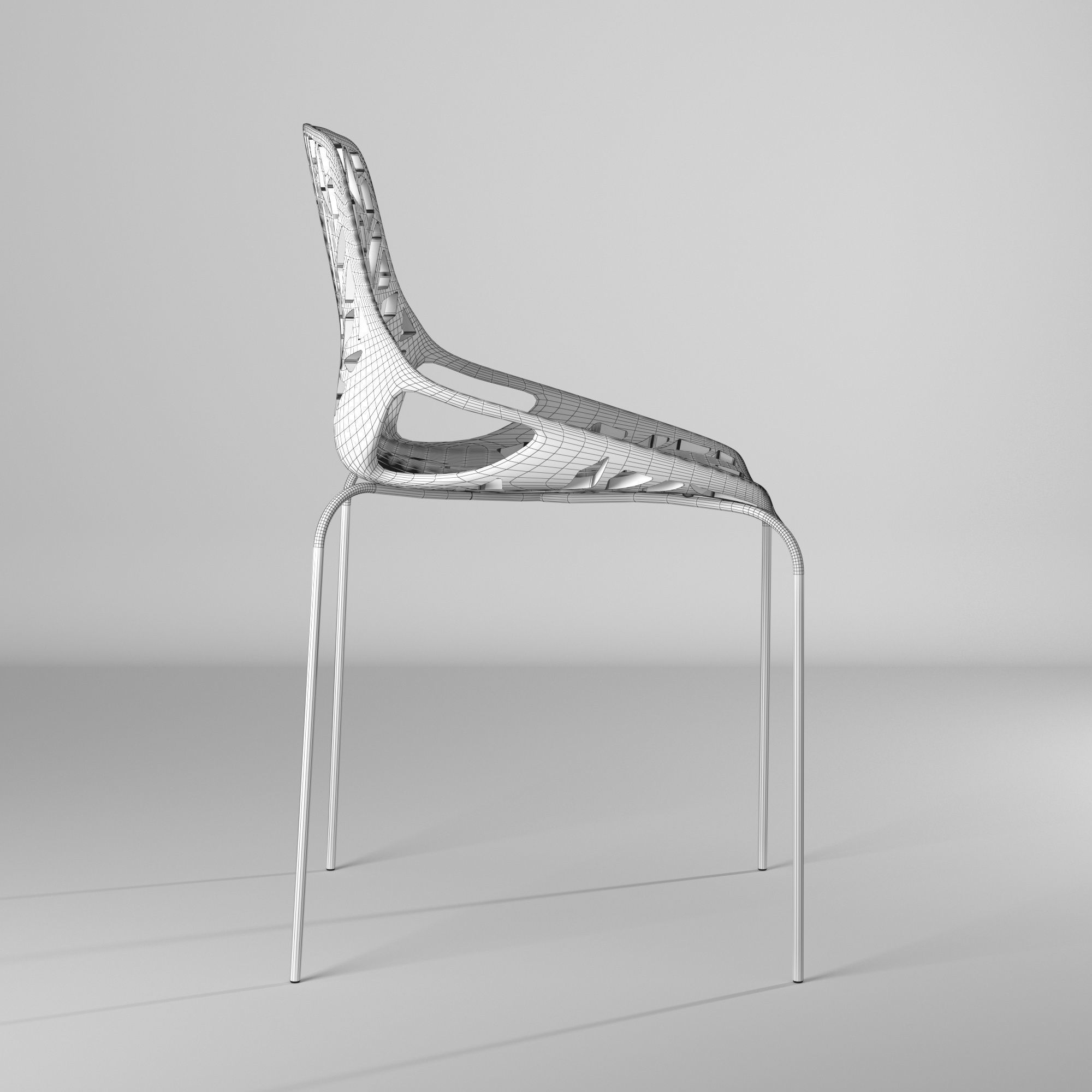 Silla con huecos - Holes Chair 3D model_31