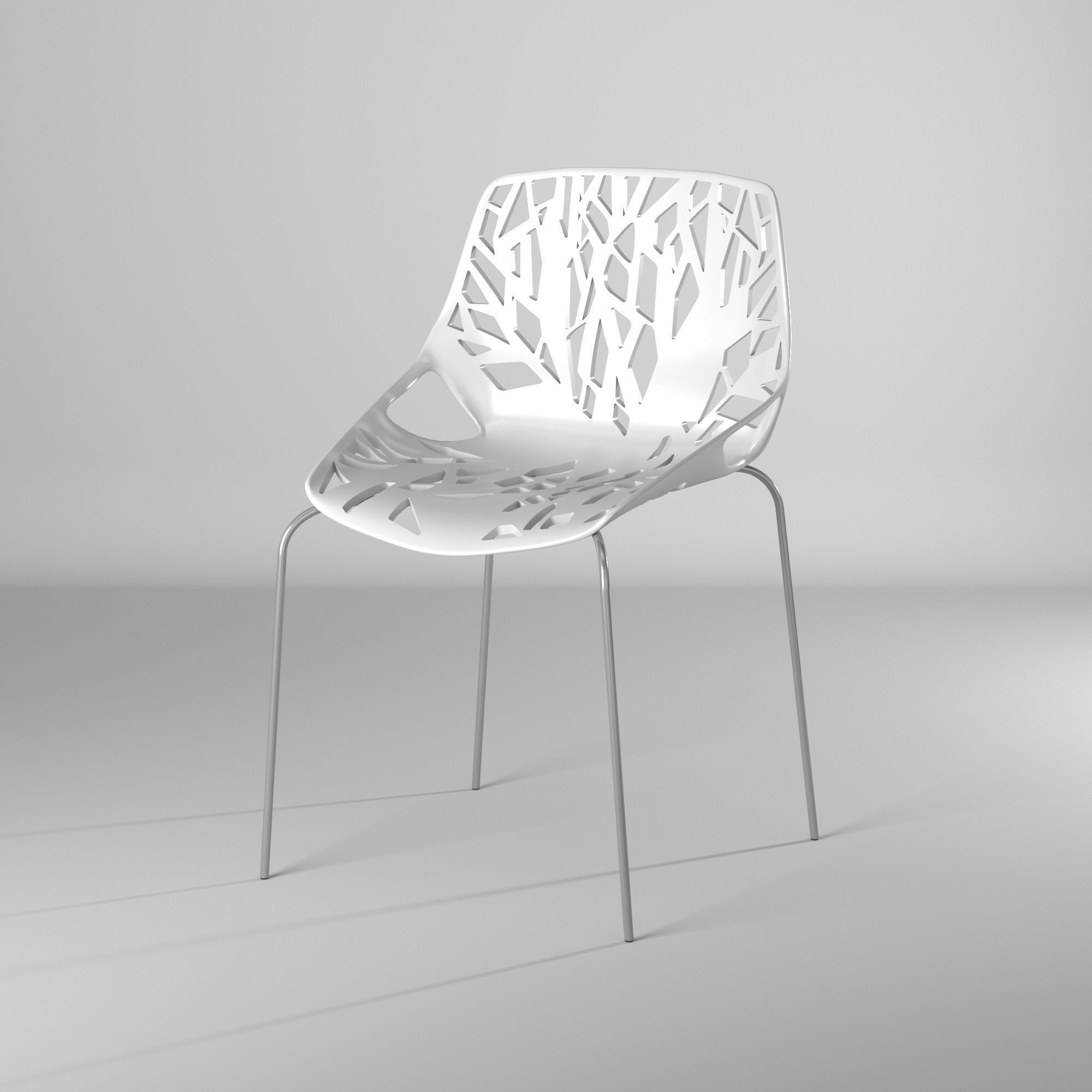 Silla con huecos - Holes Chair 3D model_6