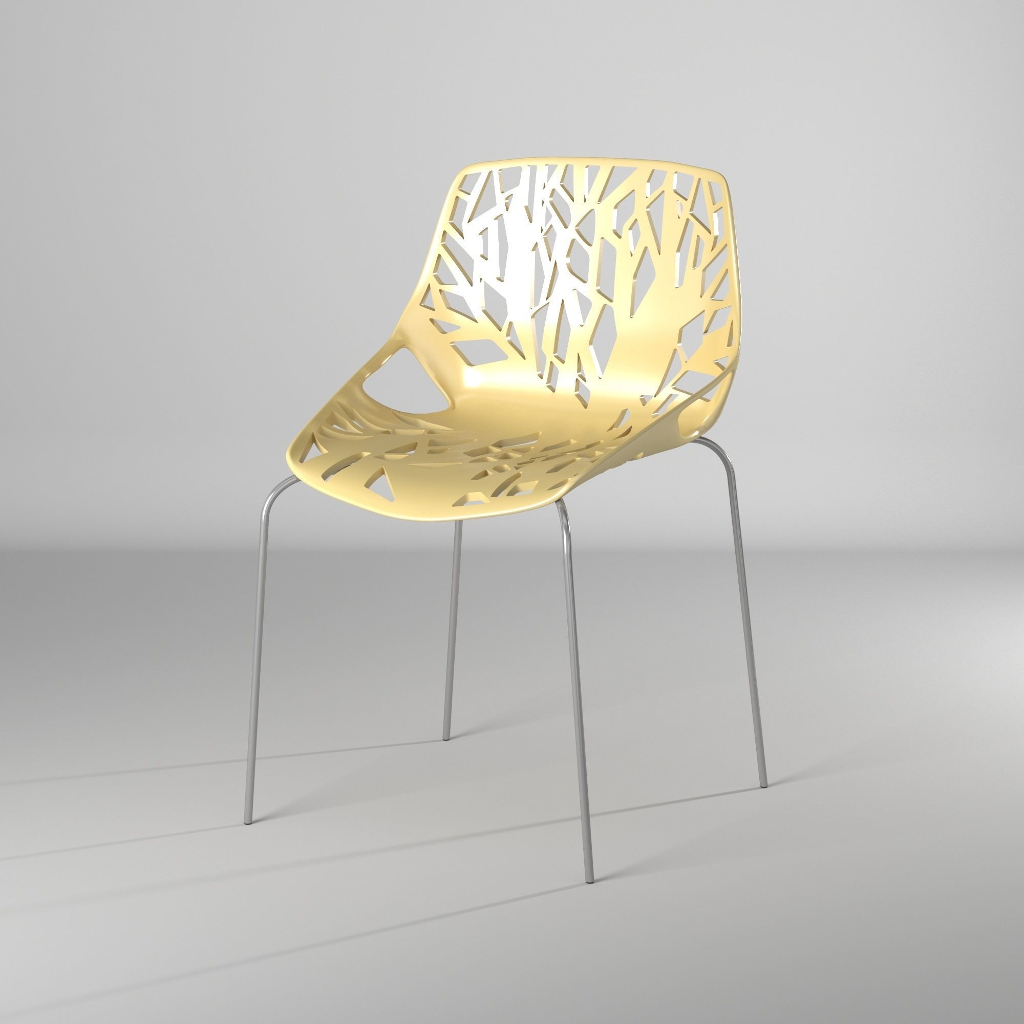 Silla con huecos - Holes Chair 3D model_2