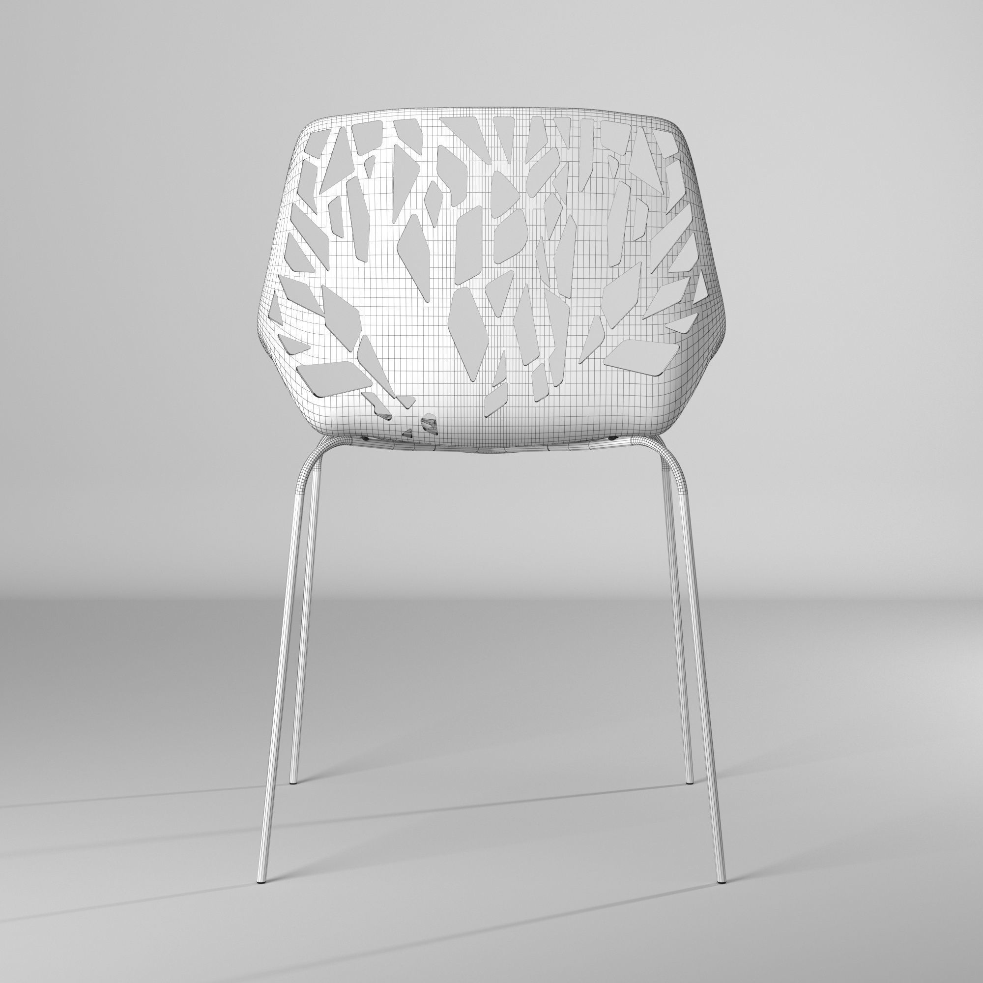 Silla con huecos - Holes Chair 3D model_39