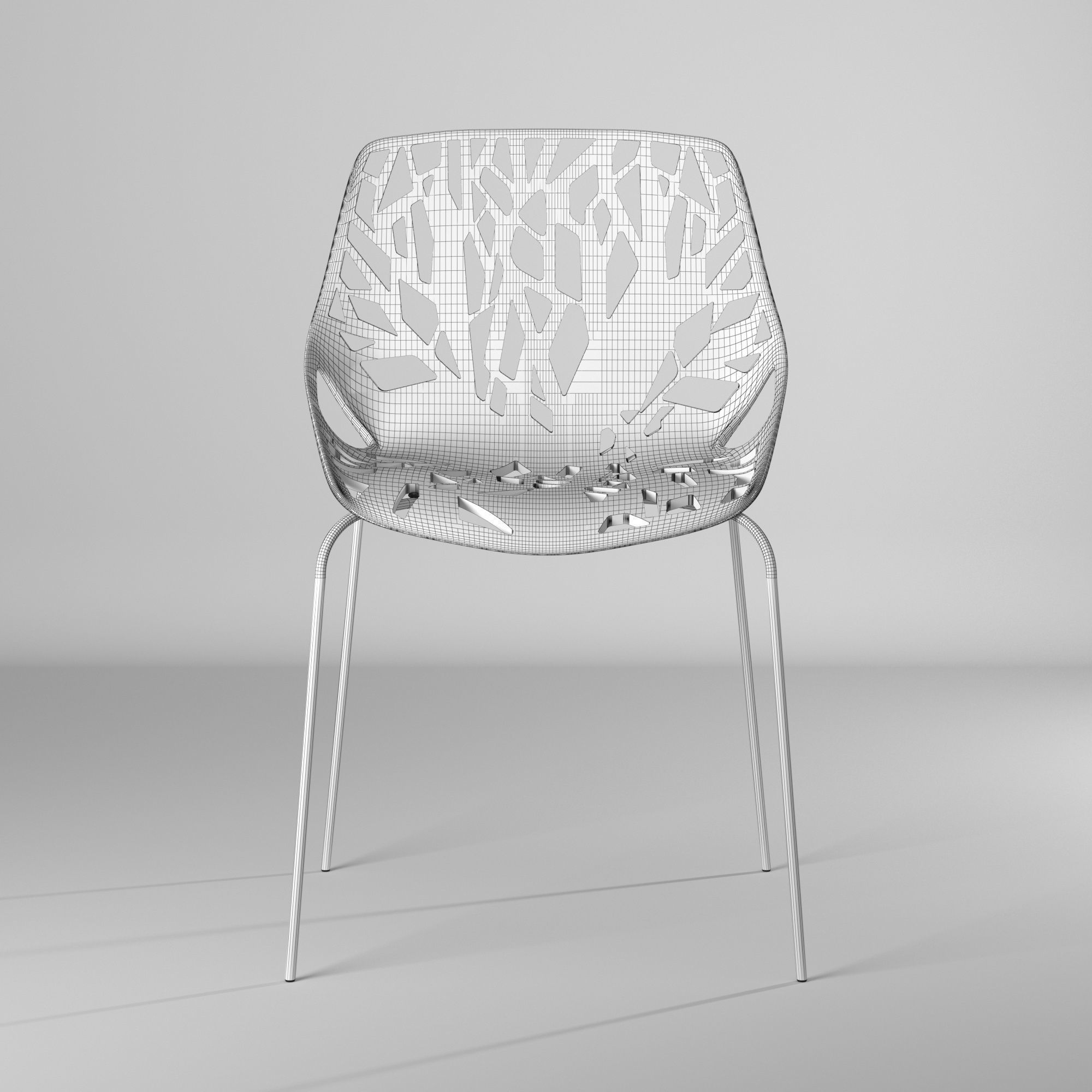 Silla con huecos - Holes Chair 3D model_15