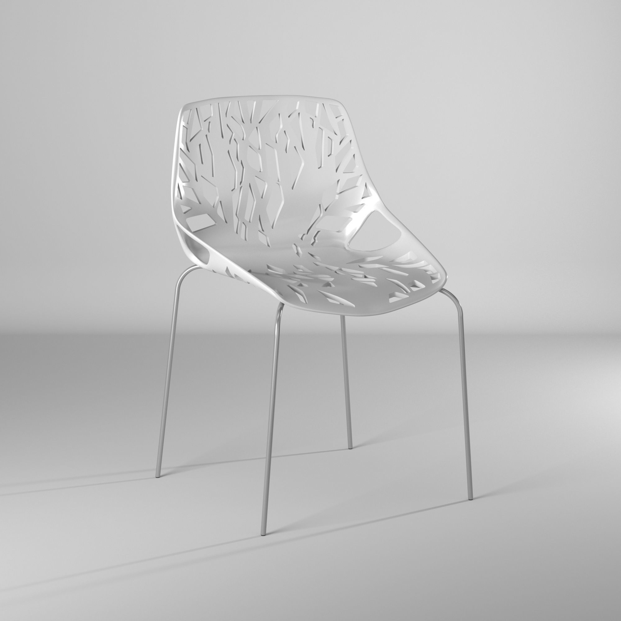 Silla con huecos - Holes Chair 3D model_22