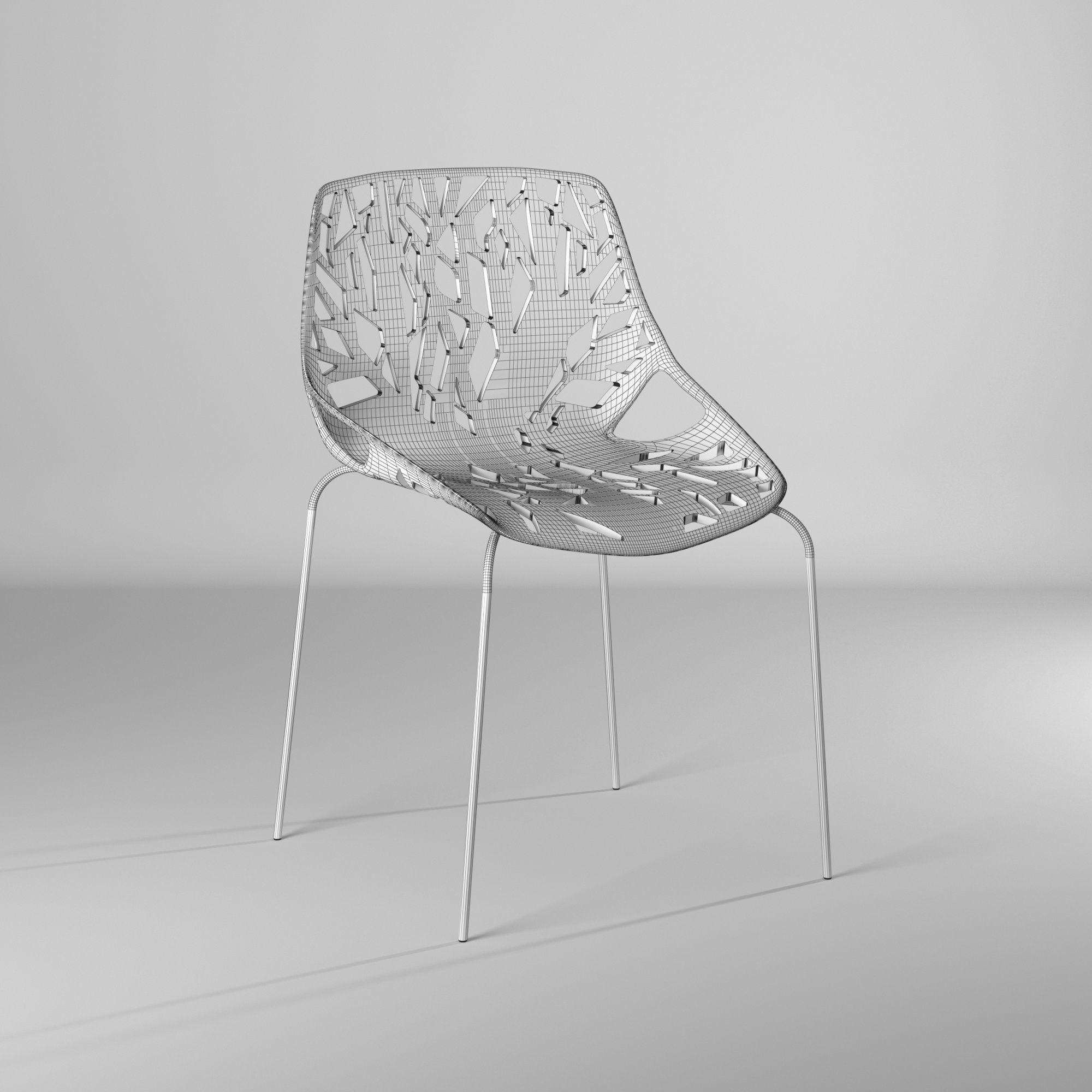 Silla con huecos - Holes Chair 3D model_23