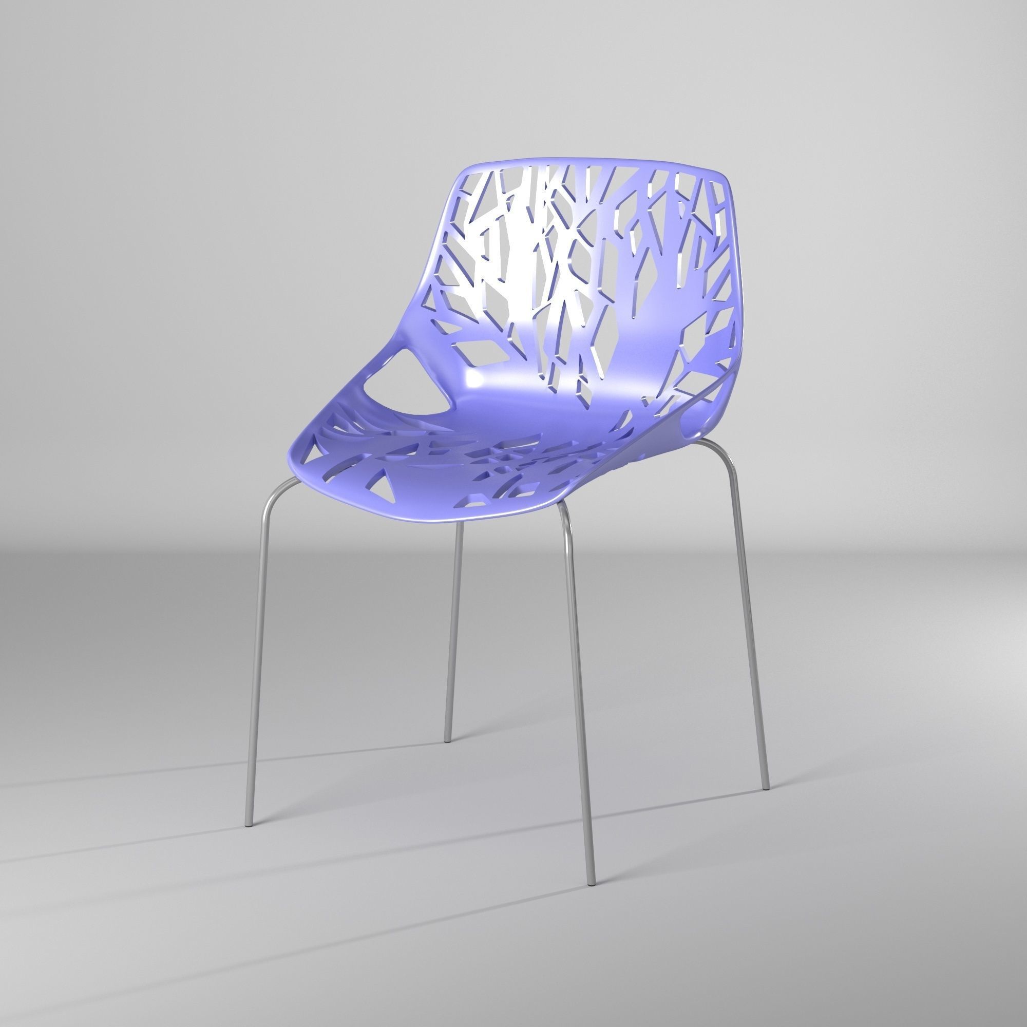 Silla con huecos - Holes Chair 3D model_3