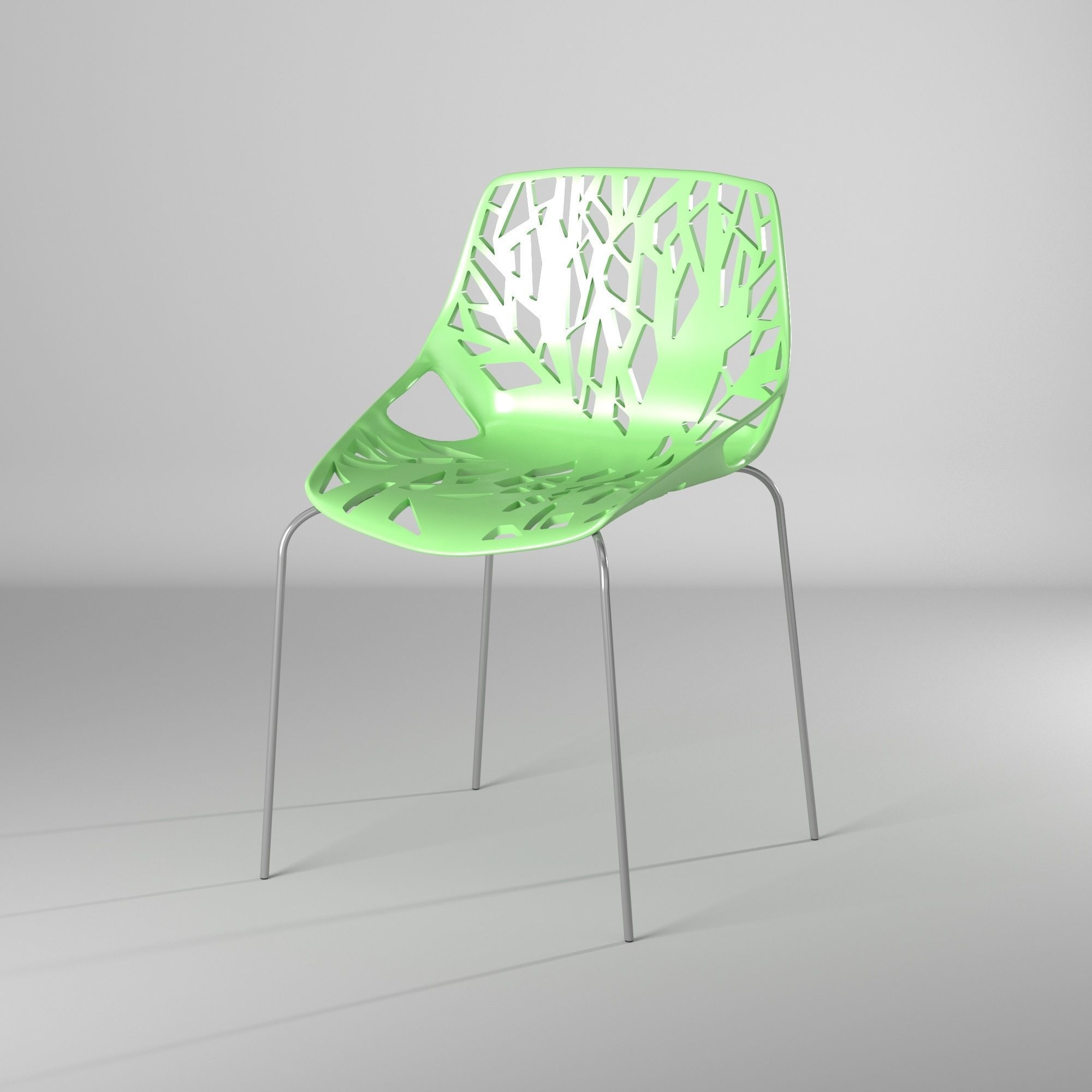 Silla con huecos - Holes Chair 3D model_4