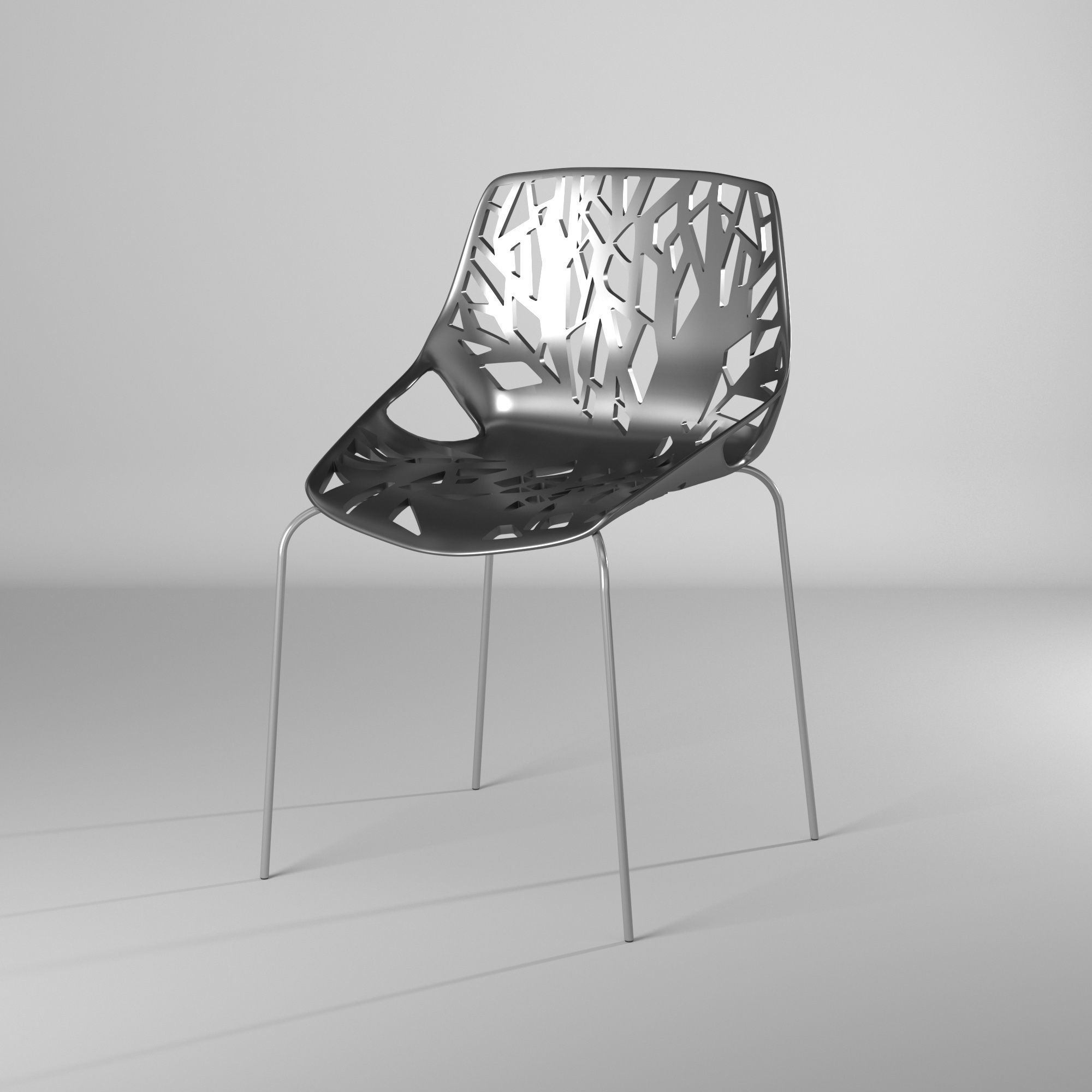 Silla con huecos - Holes Chair 3D model_5