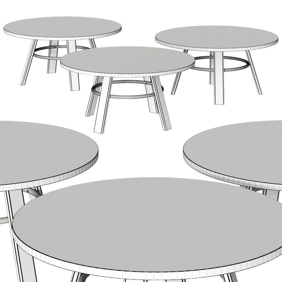 Paged K2 Coffee Tables 3D model_1