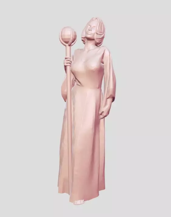 Witch Girl 3D print model