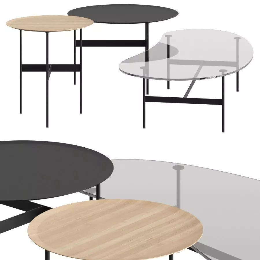 B and B Italia Formiche Coffee Tables 3D model_0