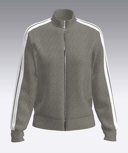 Zip hoodie 3D model
