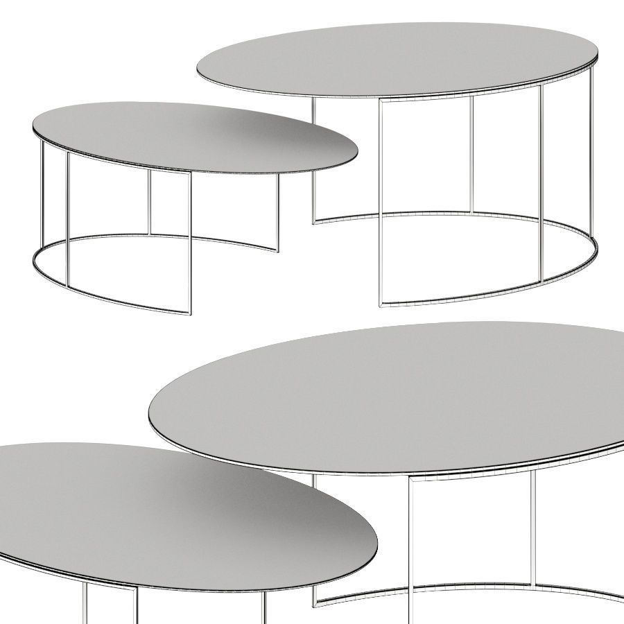 Zeus Slim Irony Coffee Tables 3D model_1