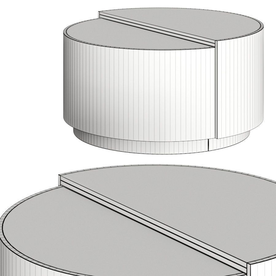 Porustudio Westinghouse Coffee Tables 3D model_1