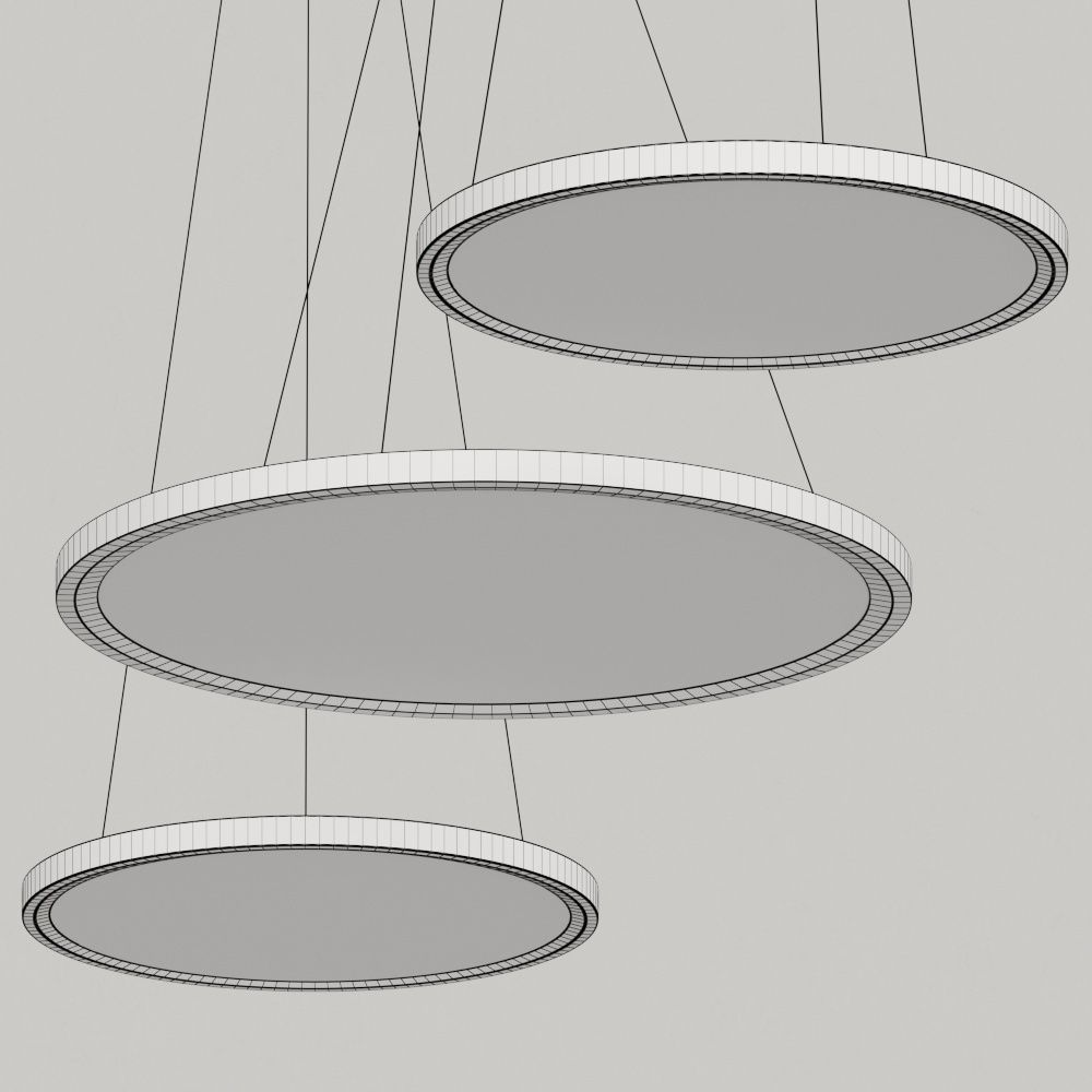 Linea Light Group Hinomaru Pendant Lamps 3D model_1