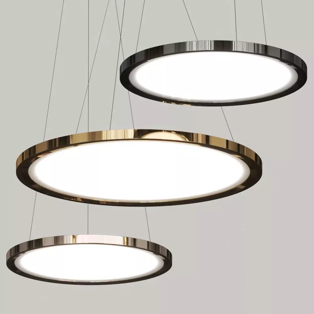 Linea Light Group Hinomaru Pendant Lamps 3D model_0