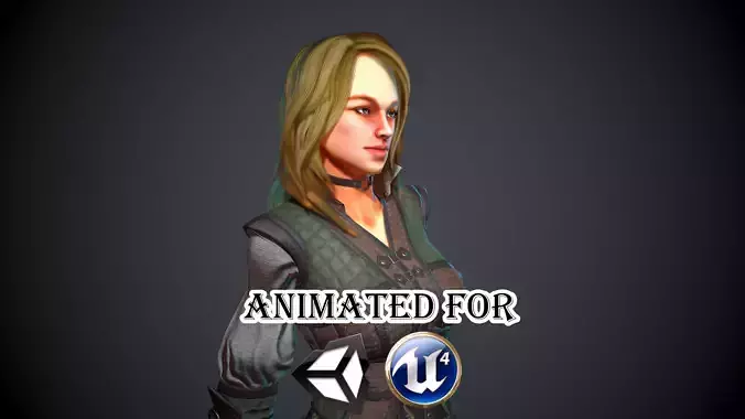 Swordswoman female character