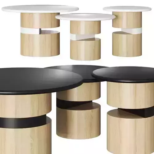 Tuna Ofis Dot Coffee Tables