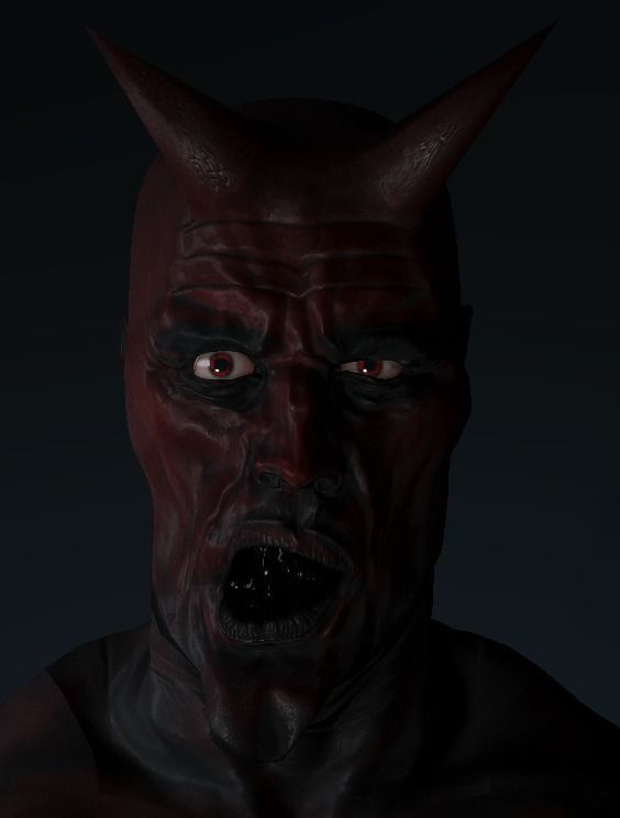 Demon Gameready 3D model_1