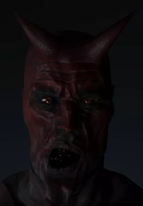 Demon Gameready 3D model_0