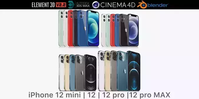 Apple iPhone 12 mini and 12 and 12 pro and 12 pro MAX all colors