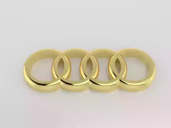 AUDI LOGO  3D print model