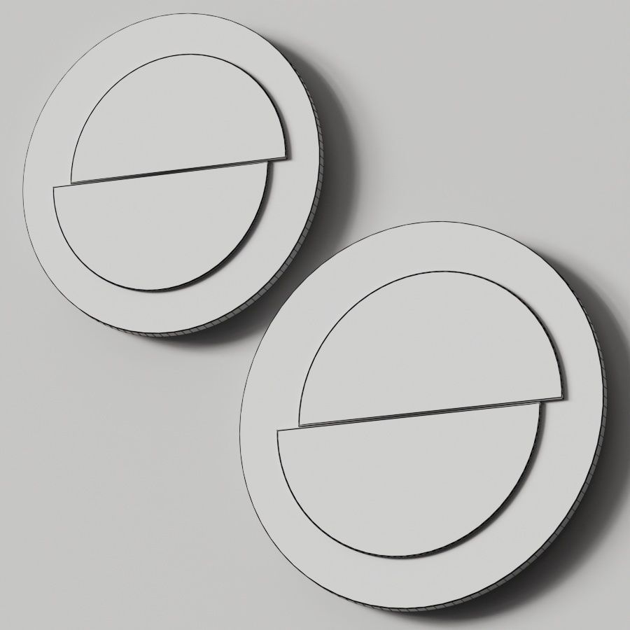 Ginger and Jagger Ecuador Mirrors 3D model_1