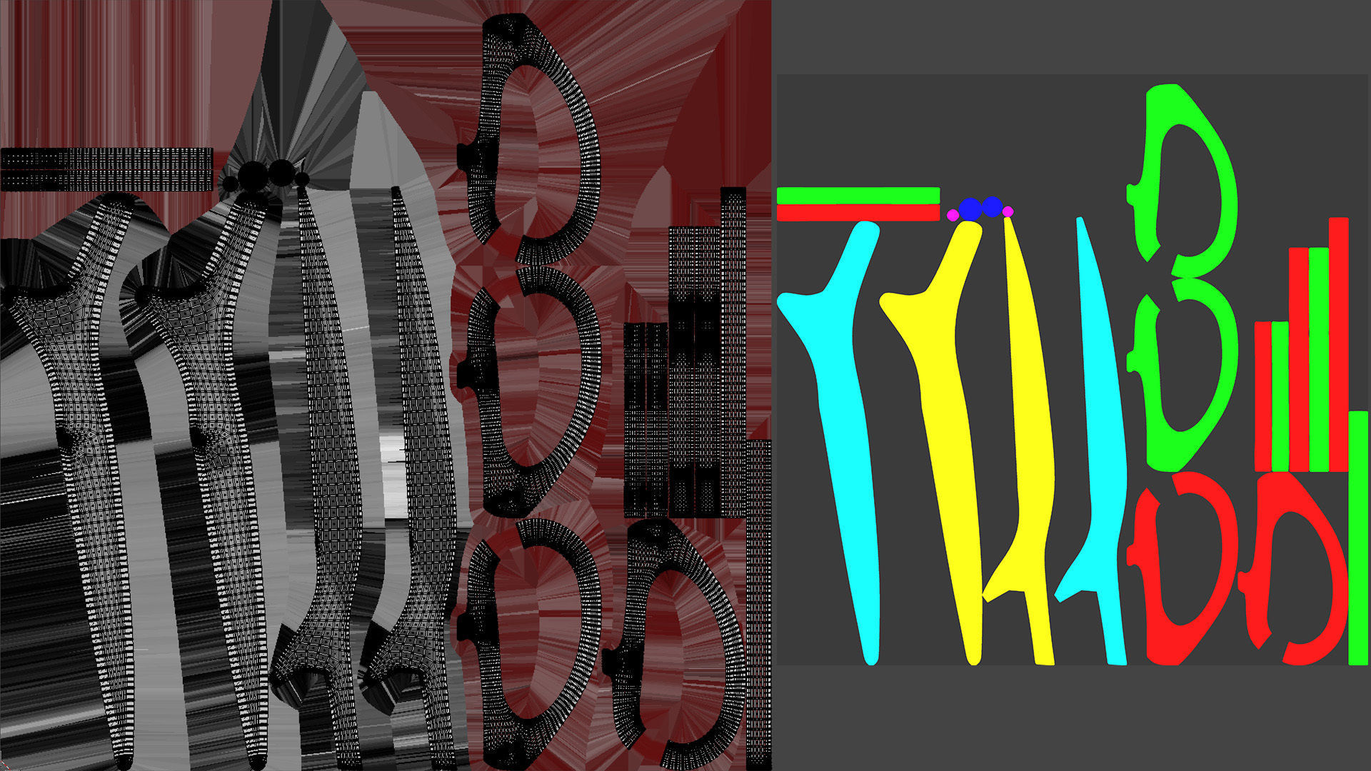 Scissors pair of on table Free 3D model_10