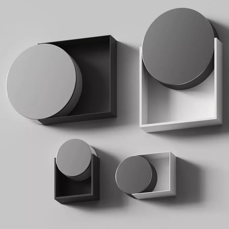 Rexa Design Pois Mirrors 3D model_0