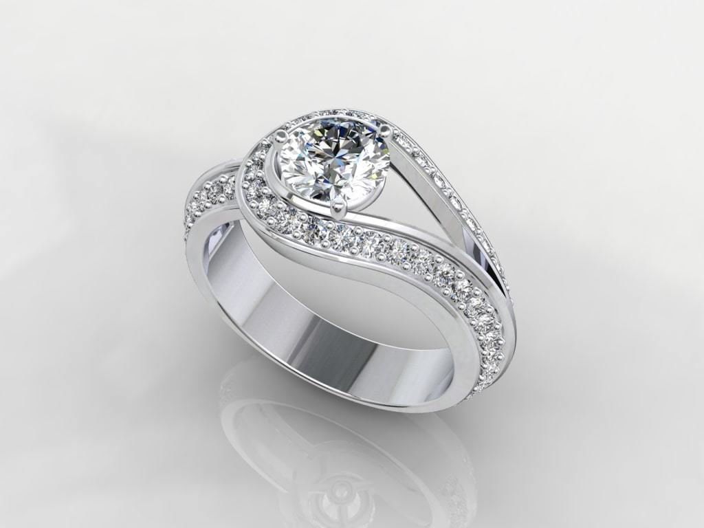 Women Classic Ring Media Design Render Files-CC112 3D model_36