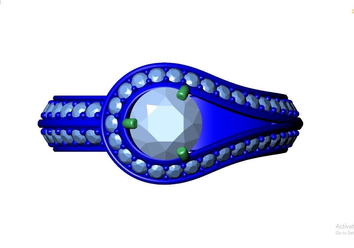 Women Classic Ring Media Design Render Files-CC112 3D model_11