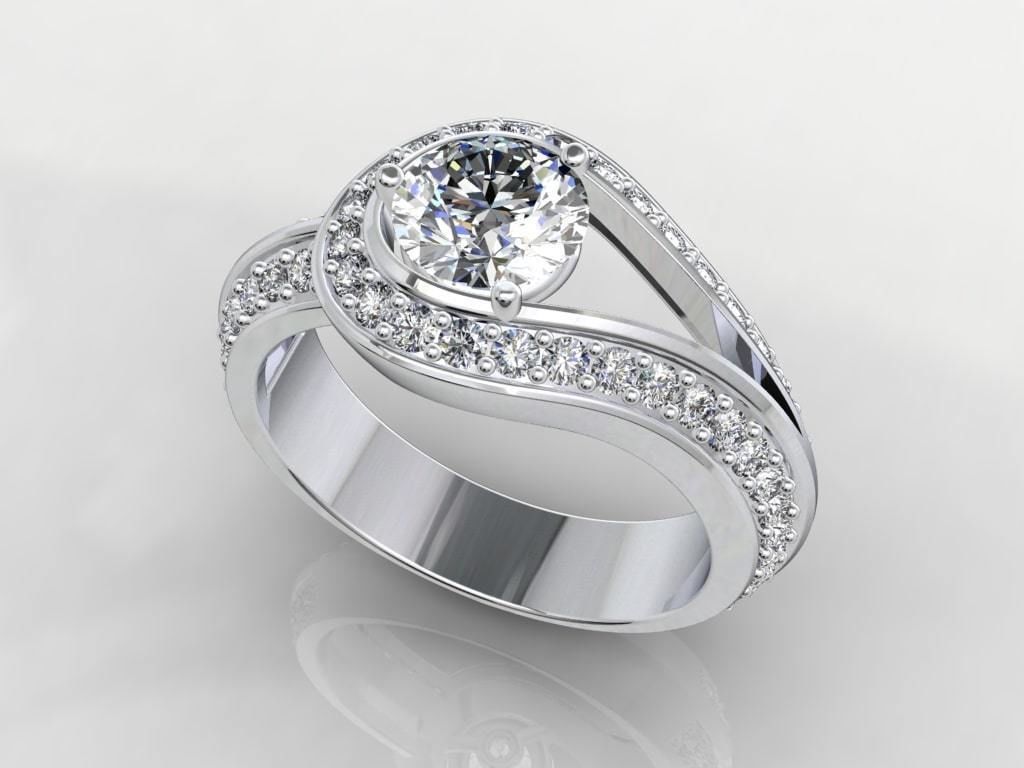 Women Classic Ring Media Design Render Files-CC112 3D model_34