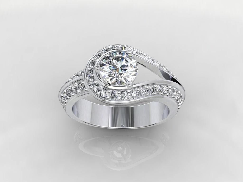 Women Classic Ring Media Design Render Files-CC112 3D model_37
