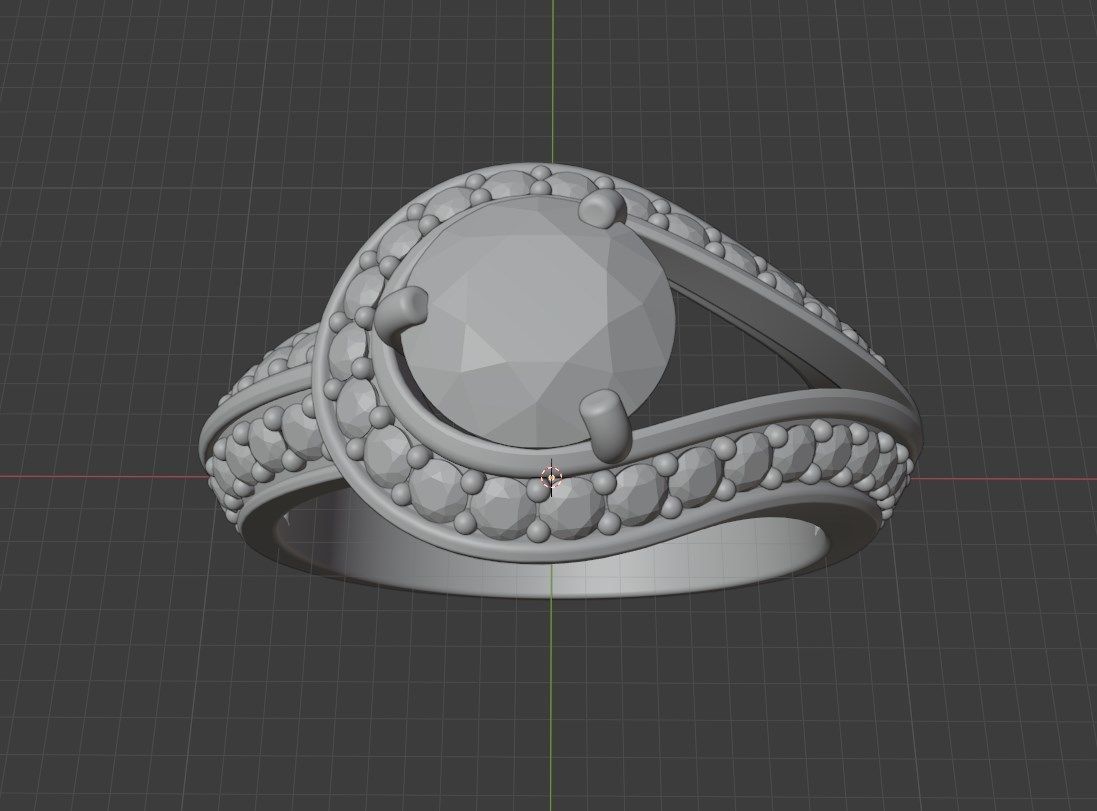 Women Classic Ring Media Design Render Files-CC112 3D model_26